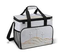 Tre croci sulla collina Camping Cooler Bag isolato Beach Coolers Portable Leak Proof Borse con tracolla