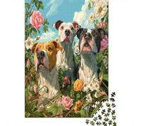 Tre cuccioli Jigsaw Puzzle 38x26cm/1000pcs Adulti Roseto Puzzle Gioco EduGattoivo Decorazioni Per La Casa