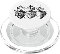 Tre Cuori del Sacro Cuore di Gesù Maria Giuseppe PopSockets PopGrip per MagSafe