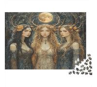 Tre dee della luna Puzzle Per Adulti |Antiche divinità| 52x38cm/1000pcs Puzzle Giochi Educativi,decorazioni Per La Casa