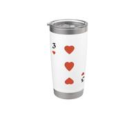 Tre Di Cuori Bicchiere termico in acciaio inox doppia parete