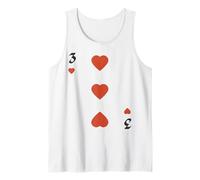 Tre di Cuori Mazzo di Carte Halloween Costume Gruppo Canotta