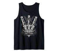 Tre di Spade Tarocchi Astrologia Switchblade Canotta