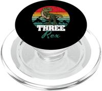 Tre dinosauri di compleanno Rex T-Rex Matching Dino PopSockets PopGrip per MagSafe