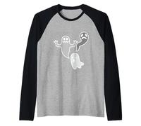 Tre Diversi Spiriti infestati - Design di Halloween Maglia con Maniche Raglan