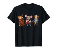Tre fantastici musicani jazz - Cat Mouse Dog 1 - Fan Fun Maglietta