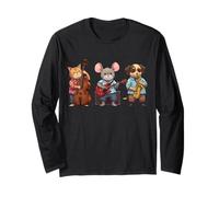 Tre fantastici musicani jazz - Cat Mouse Dog 3 - Fan Fun Maglia a Manica