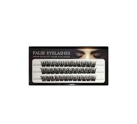 Tre file di 06 modelli, ciglia finte segmentate a grappolo singolo, ciglia finte naturali spesse, riutilizzabili(12mm)