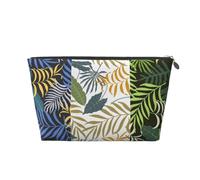 Tre foglie tropicali, Borsa da toilette Borsa per trucco Borsa per cosmetici Borsa da toilette da viaggio portatile