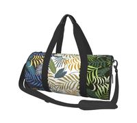 Tre foglie tropicali, Borsone da viaggio di grande capacità Borsa rotonda Borsa da viaggio sportiva Borsa da viaggio Borsa da fitness
