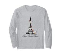 Tre Galline francesi Camicia dodici Giorni di Natale Maglia a Manica