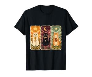 Tre Gatti e Birra - Carte dei Tarocchi Maglietta