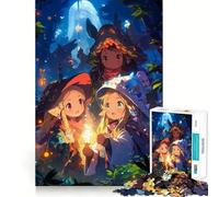 Tre giovani streghe della foresta - Puzzle da 1000 pezzi per adolescenti - Gioco di sfida mentale - Passatempo rilassante - Taglio preciso - Regalo delizioso 50x75cm
