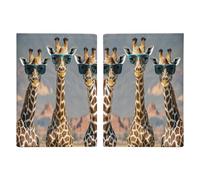 Tre giraffe che indossano occhiali da sole porta passaporto portafoglio personalizzato per passaporto per donne uomini porta documenti da viaggio organizer