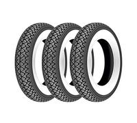 Tre gomme pneumatici Kenda K333 fascia bianca 3.00-10 42J Vespa 50 Special