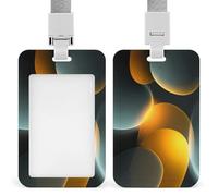 Tre grandi forme morbide e luminose porta badge identificativo con clip retrattile porta carte di credito protettore nome badge targhetta per lavoro ufficio medico infermiera