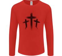 Tre Grunge Croci Gotico Uomo Maniche