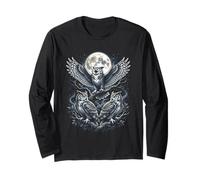 Tre Gufi Luna Night Owl Lover Maglia a Manica