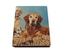 Tre Labrador Cani Stampato Ricaricabile Notebook Raccoglitori 90 Fogli College Rigato Diari Quaderni 17,5 x 22,9 cm