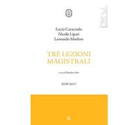Tre lezioni magistrali 2016-2017