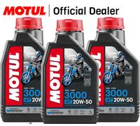 TRE LITRI OLIO MOTUL 3000 20W50 4TEMPI MINERALE PER MOTO - SCOOTER