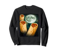 Tre Lune di Burrito | Divertente 3 Meme maledetto del Cibo Felpa