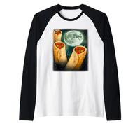 Tre Lune di Burrito | Divertente 3 Meme maledetto del Cibo Maglia con Maniche Raglan