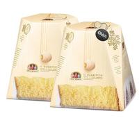 Tre Marie Pandoro Magnifico Soffice con Pregiato Burro Francese 1kg (2023) con Portachiavi CAIYA® [2 Pandori]