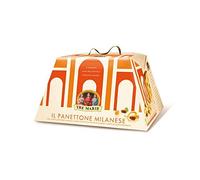 TRE MARIE PANETTONE MILANESE BASSO CON UVETTA, SCORZE D'ARANCIA E CUBETTI DI CEDRO 1KG - NATALE