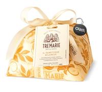 Tre Marie Panettone Milanese Incartato a Mano con Gemme Candite di Arance Siciliane, Cedro Diamante e Uvetta 1kg con Portachiavi CAIYA®