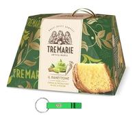 Tre Marie Panettone Pistacchio - Dolce di Natale tradizionale italiano - Torta di Natale con sacchetto di crema al pistacchio - 950g+ Beni Culinari Portachiavi Gratis