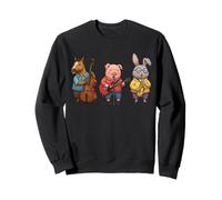 Tre Musicani Jazz Cool - Horse Pig Rabbit 1 - Fan Fun Felpa