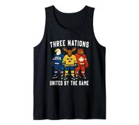 Tre nazioni unite dal gioco Hockey su ghiaccio Canotta