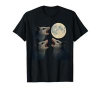 Tre opossum che ululano alla luna piena Midnight Mischief, Maglietta