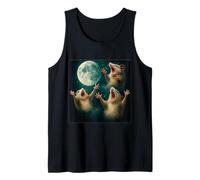 Tre Opossum Luna 3 Opossum Retro Howling Maledetto Meme Canotta