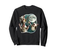 Tre opossumi urlanti Che urlano al Meme della Galassia lunare Felpa