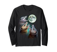 Tre Opposum Luna con 3 oppossum e Costume da Luna Morta Maglia a Manica
