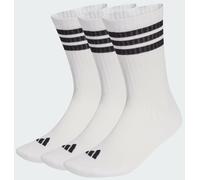 Calze adidas 3-Stripes Cushioned Sportswear Crew bianco nero (3 paia) - L