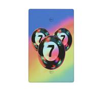 Tre palle da biliardo con numero 7 singola levetta vuota piastra da parete copertura interruttore luce decorativa 1 banda per cucina stanza bagno dimensioni 11,4 x 7 cm