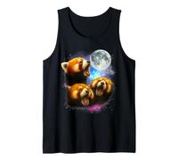 Tre Panda Rossi Luna | 3 Orso ululante del Panda della Canotta