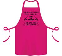 Tre Pesci Misure Divertente Pesca Pescatore Cotone Grembiule 100% Biologico