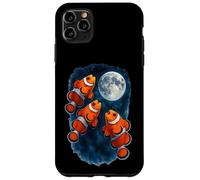 Tre pesci pagliaccio che ululano alla luna 3 Moon del pesce Custodia per iPhone 11 Pro Max