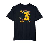 Tre Piccoli Anni di Sole 3° Regalo di Compleanno Maglietta, Uomo Taglie Grandi, Nero, 4X Tall