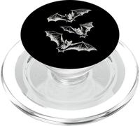 Tre pipistrelli Y2K Vintage anni '90 gotico grunge arte scura PopSockets PopGrip per MagSafe