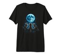 Tre procioni sotto la Foresta lunare Maglietta Premium