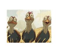 Tre pulcini anime puzzle in legno 500 pezzi puzzle per adulti impegnativo puzzle per gioco dimensioni 38,1 x 51,8 cm