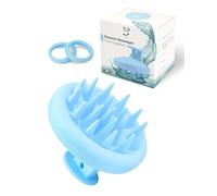 TRE PURI® Massaggiatore cuoio capelluto - Spazzola cuoio capelluto in silicone 100% Ecologico e Super Morbido - Materiale Naturale Riciclabile - Marchio ITALIANO - OMAGGIO elastici capelli ed E-book
