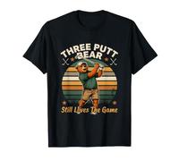 Tre Putt Bear Ancora AMA Il Gioco Divertente Golf Maglietta
