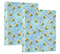 Tre raccoglitori ad anelli 1 5" con tasche confezione da 1/2 materiale scolastico copertina rigida