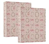 Tre raccoglitori ad anelli da 2,5 cm e mezzo con tasche interne, confezione da 1/2 di materiale scolastico, copertina rigida